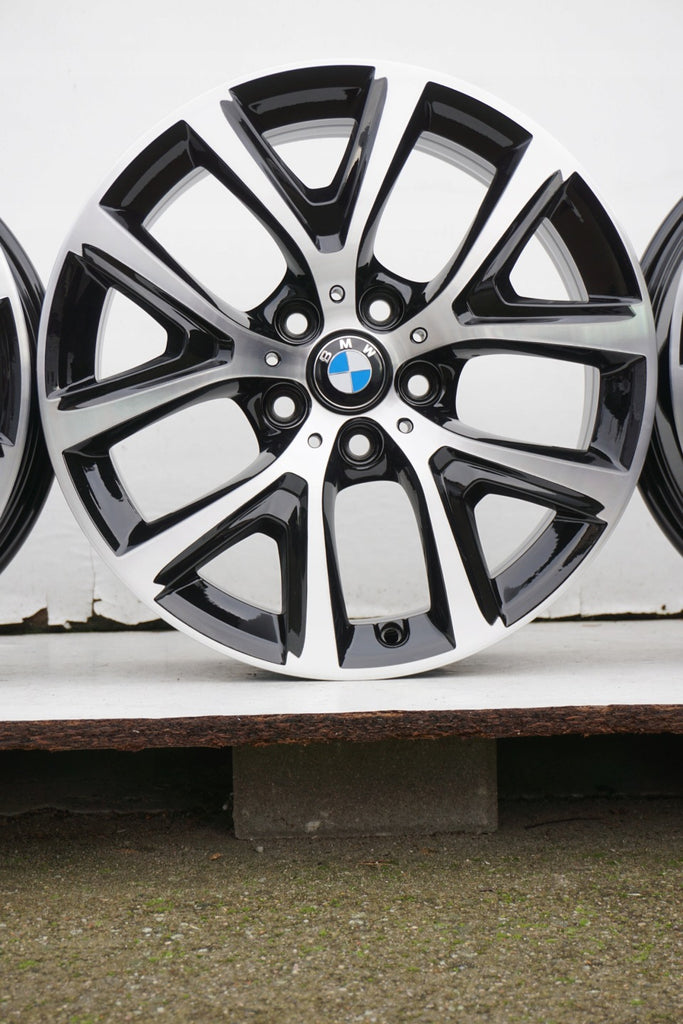 4x Alufelge 17 Zoll 6.5" 5x112 39ET Glanz Silber 6856076 BMW Rim Wheel FEL9611552061he