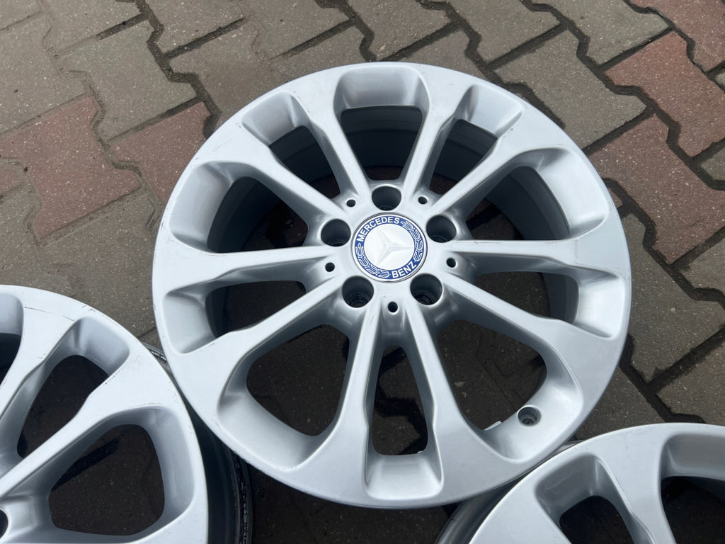 4x Alufelge 17 Zoll 6.5" 5x112 Glanz Silber A156401170 Mercedes-Benz Gla FEL9270532537dg
