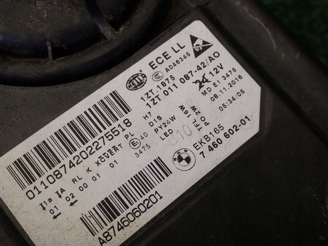 Frontscheinwerfer BMW 5 F11 F10 7460602-01 Xenon Rechts Scheinwerfer Headlight SCH9643767953wn