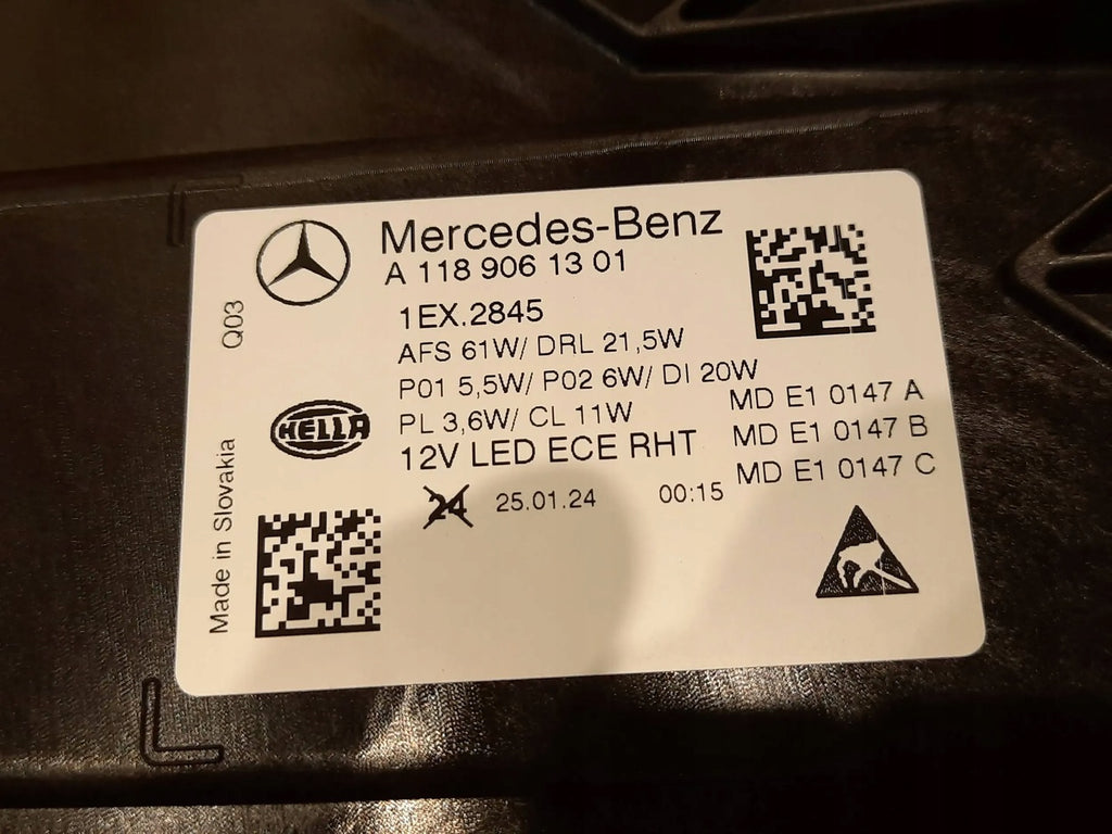 Frontscheinwerfer Mercedes-Benz Cla A1189061301 LED Links Scheinwerfer Headlight SCH7676527150an