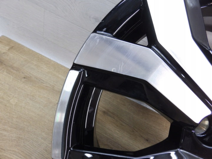 1x Alufelge 16 Zoll 6.5" 4x100 45ET Glanz Schwarz 403004026R Dacia Sandero III I FEL3263172140by