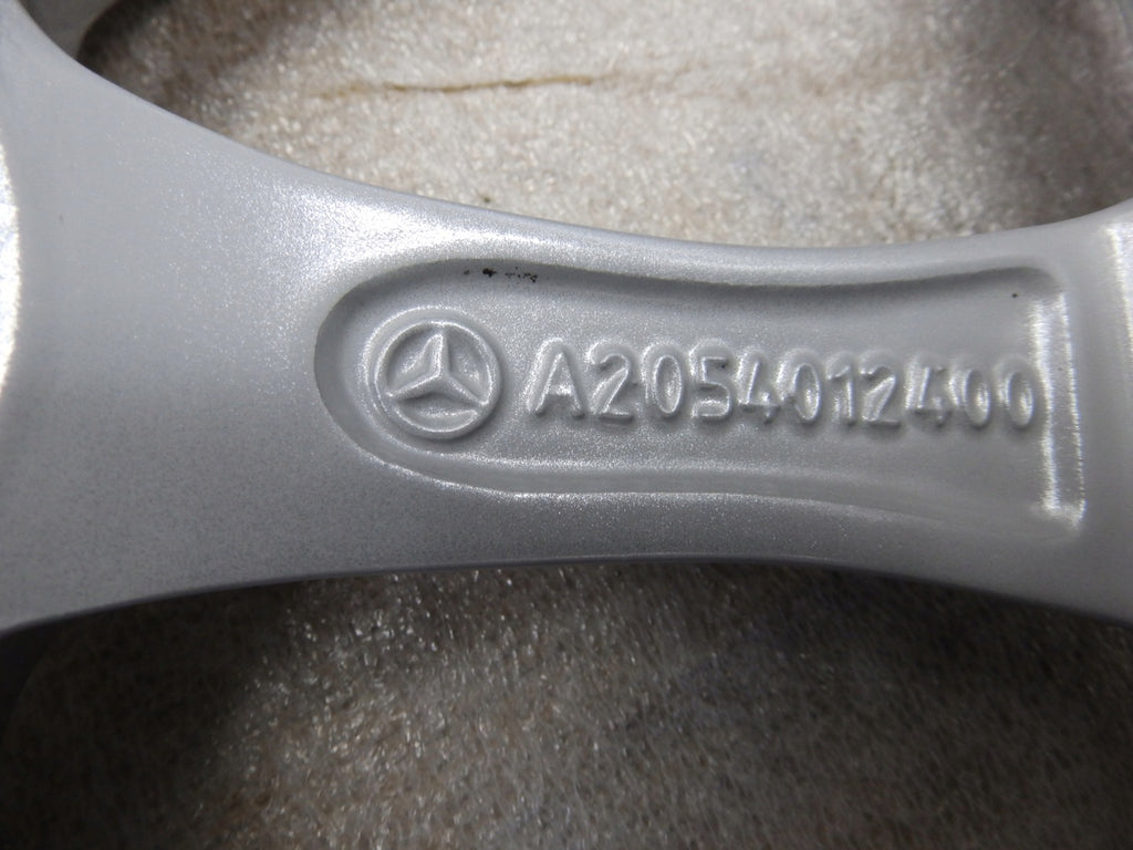 1x Alufelge 16 Zoll 6.5" 5x112 38ET Glanz Silber A2054012400 Mercedes-Benz A205