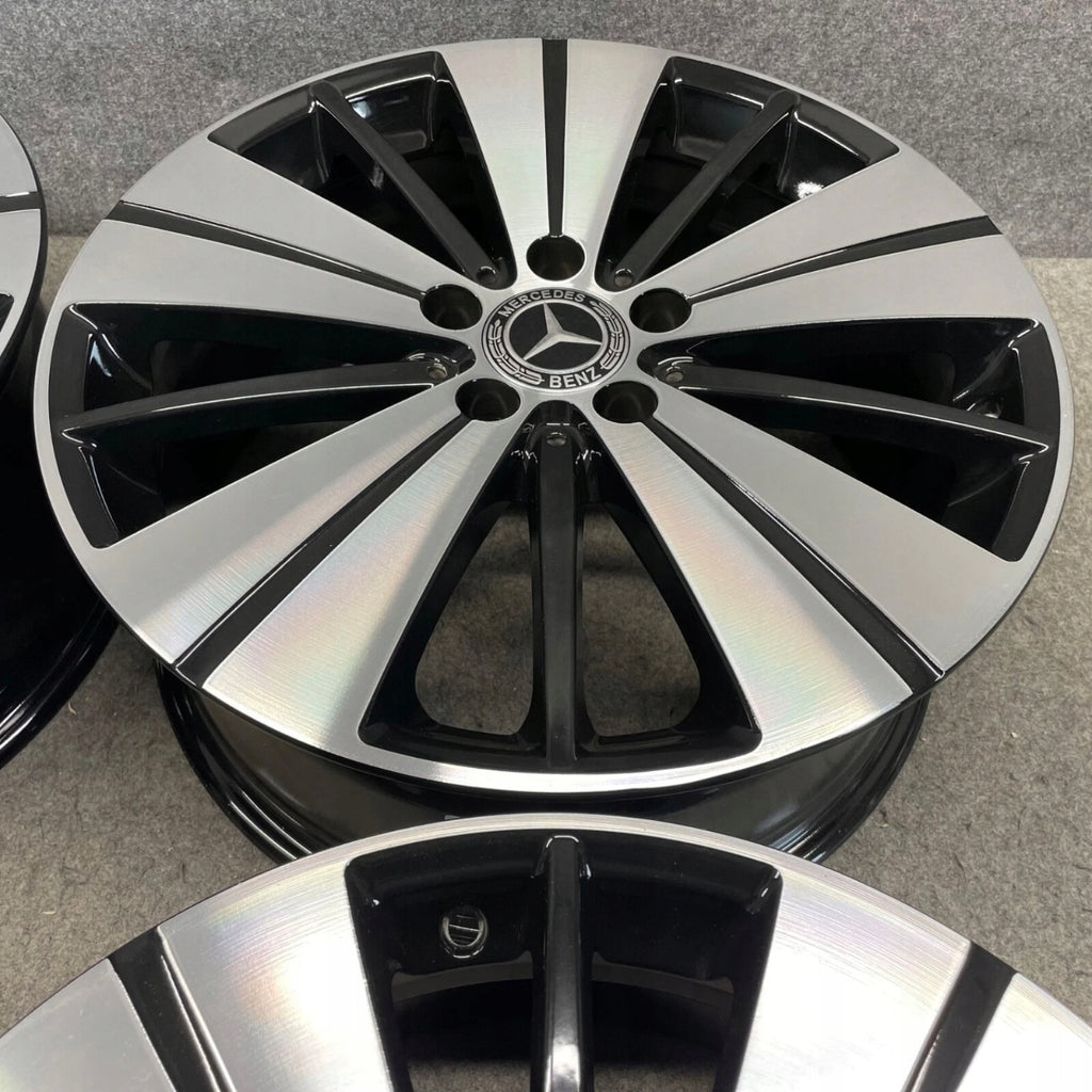 4x Alufelge 18 Zoll 7.5" 5x112 52ET Glanz Schwarz A2464011800 Mercedes-Benz FEL7360322691pl