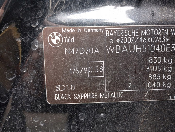 Motor BMW E88 E81 E91 E90 N47D20A 2.0 116PS 85kW 271TKm 2004 Diesel Unkomplett MOT2332468960oi