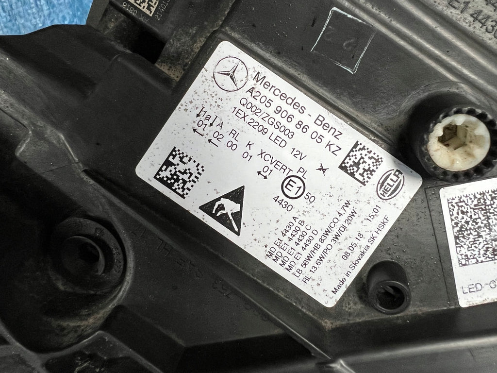 Frontscheinwerfer Mercedes-Benz W205 A2059068605 LED Rechts Headlight SCH1654772242gv