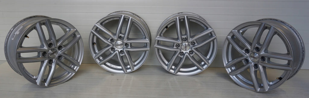 4x Alufelge 16 Zoll 6.5" 5x112 41ET Glanz Silber TTRZ8SA41E Rim Wheel FEL5444930038cp