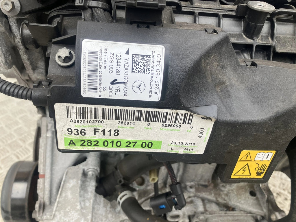 Motor Mercedes-Benz W177 282914 1.3 CGI 63TKm 2019 Benzin Engine Komplett