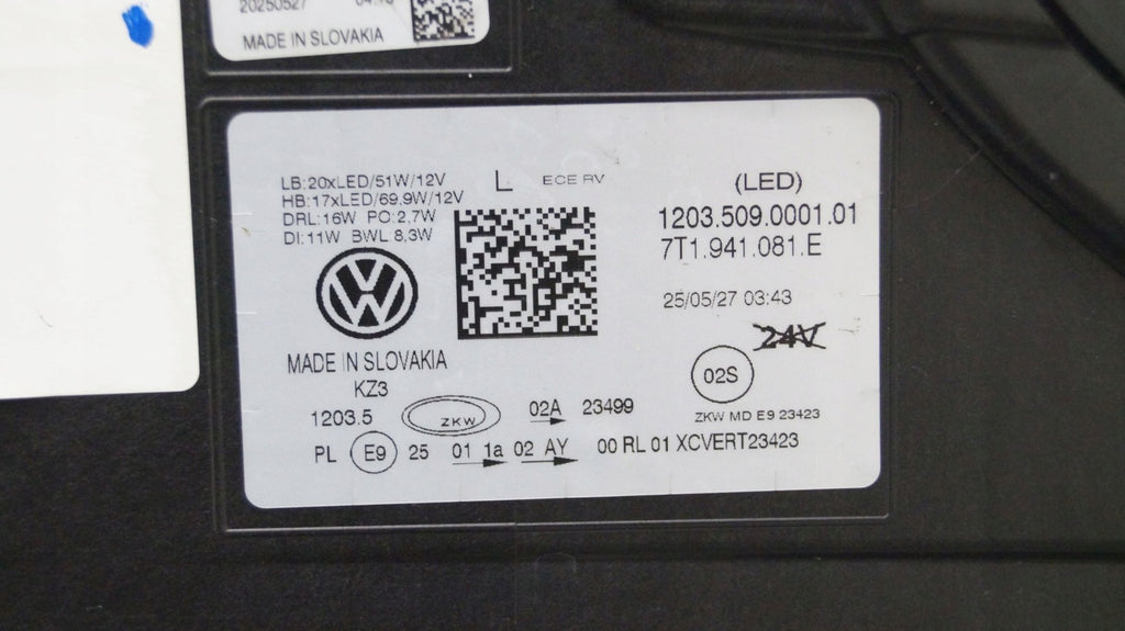 Frontscheinwerfer VW Multivan T7 7T194108181 LED Links Scheinwerfer Headlight SCH5491570834wm