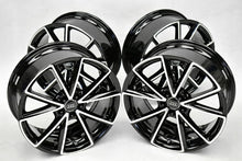Laden Sie das Bild in den Galerie-Viewer, 4x Alufelge 18 Zoll 7.5&quot; 5x100 39ET Glanz Schwarz 8X0601025BP Audi A1 Rim Wheel