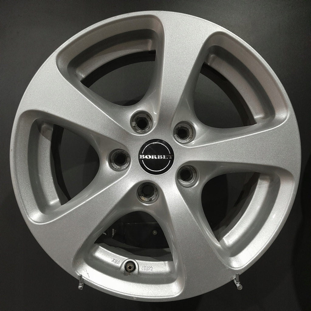 4x Alufelge 16 Zoll 7.0" 5x120 34ET Glanz Silber BMW 3 E91 F30 E90 F31 Rim Wheel FEL5531303484zr
