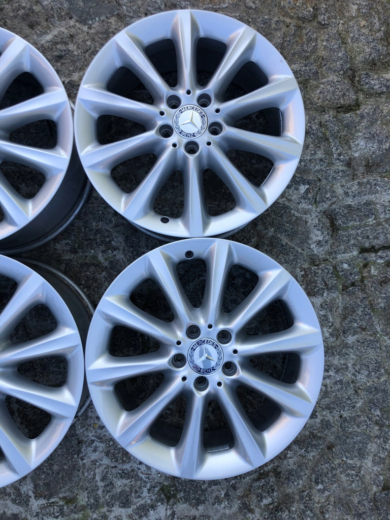 4x Alufelge 18 Zoll 8.0" 5x112 56ET Silber A1664011102 Mercedes-Benz Rim Wheel FEL7301771604db