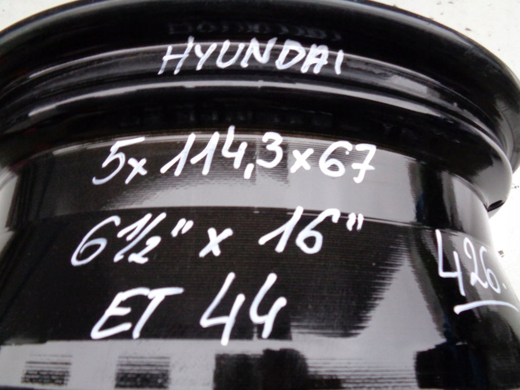 1x Alufelge 16 Zoll 6.5" 5x114.3 44ET 529120-CM100 Hyundai Rim Wheel FEL9685672609ef