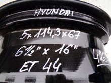 Load image into Gallery viewer, 1x Alufelge 16 Zoll 6.5" 5x114.3 44ET 529120-CM100 Hyundai Rim Wheel FEL9685672609ef