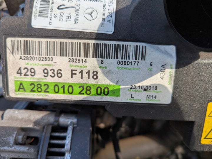 Motor Mercedes-Benz W177 282914 1.3 CGI 2018 Benzin Engine Komplett MOT9171776794pq