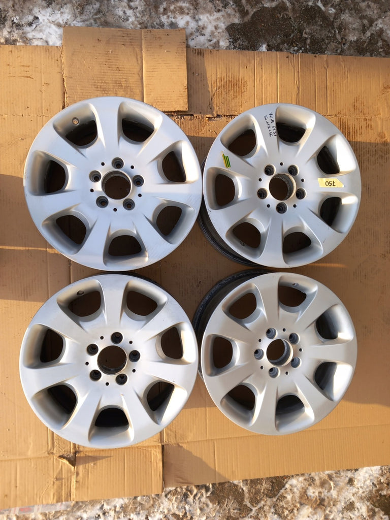 4x Alufelge 16 Zoll 7.0" 5x112 31ET Glanz Silber A2044011102 Mercedes-Benz W204 FEL5267643459yq