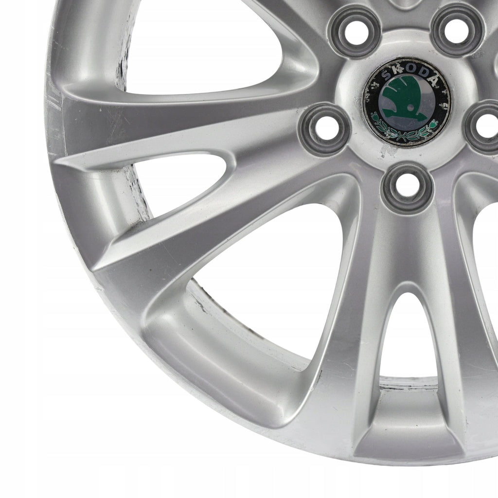1x Alufelge 17 Zoll 7.5" 5x112 49ET Glanz Silber 3T0601025D Skoda Superb FEL6441346413xo