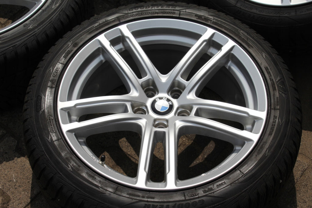 4x Alufelge 18 Zoll 8.0" 5x112 30ET Glanz Silber BMW 5 G31 G30 Rim Wheel FEL4689158216np
