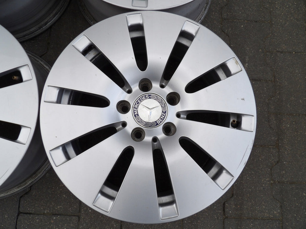 4x Alufelge 16 Zoll 6.5" 5x112 38ET Glanz Silber Mercedes-Benz Rim Wheel FEL9836026307ee