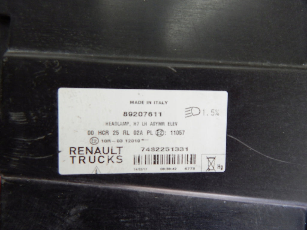 Frontscheinwerfer Renault I 89207611 LED Links Scheinwerfer Headlight SCH5985202985ab
