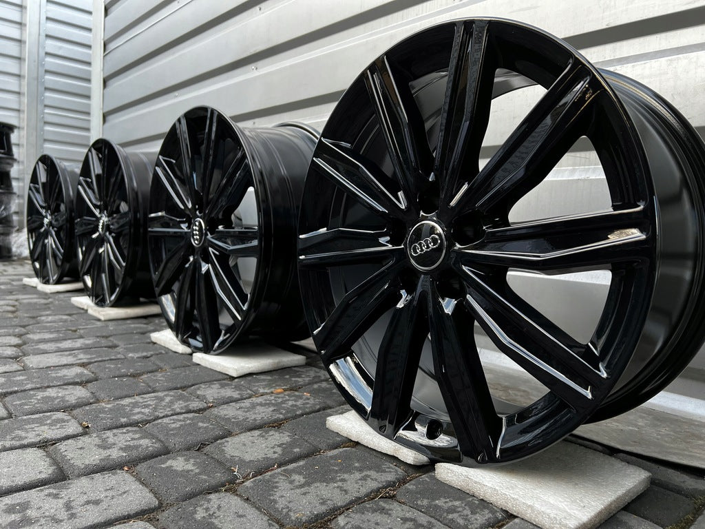 4x Alufelge 19 Zoll 8.0" 5x112 39ET Schwarz Audi A3 Rim Wheel FEL6378963993vy