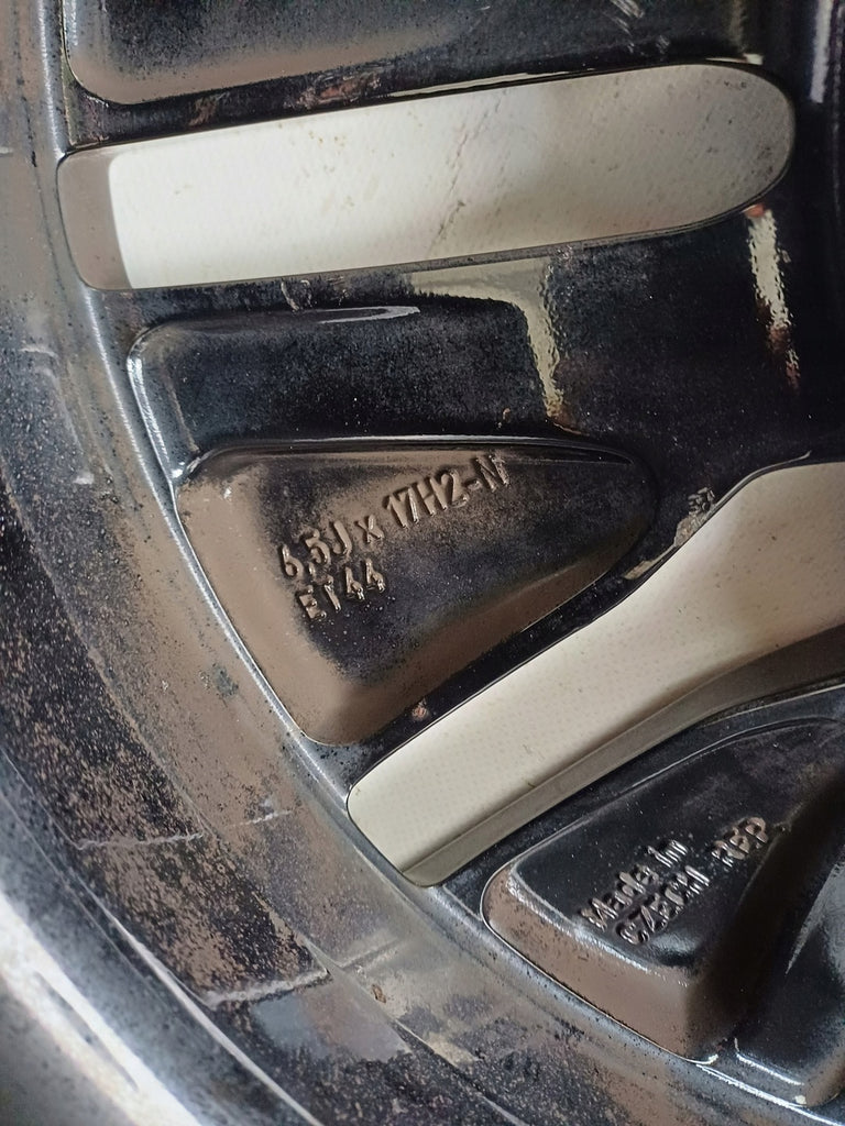 1x Alufelge 17 Zoll 6.5" 5x112 44ET Glanz Schwarz A1774010200 Mercedes-Benz W177