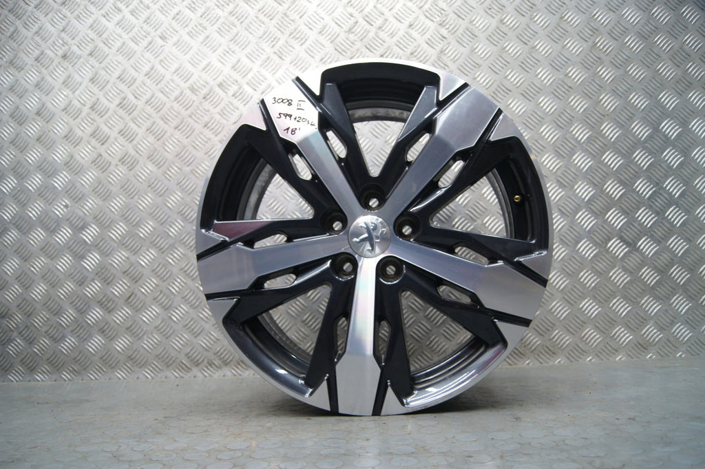 1x Alufelge 18 Zoll 7.5" 5x108 49ET Glanz Silber 9811635077 Peugeot Ii Rim Wheel FEL5582727587yl