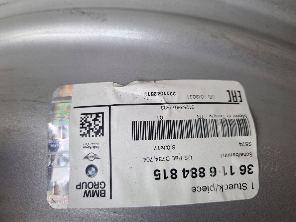 1x Alufelge 17 Zoll 6884815 BMW 2 F45 Rim Wheel FEL5841822584aa