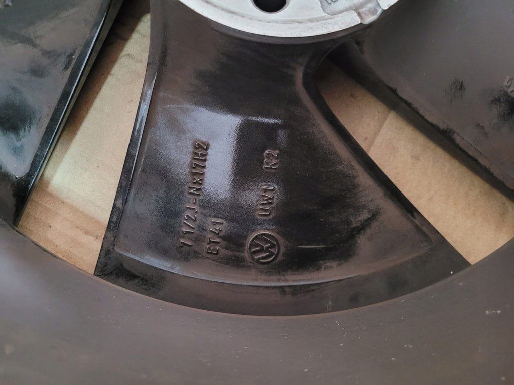 1x Alufelge 17 Zoll 7.5" 5x112 41ET Glanz Schwarz 3J0601025 VW Passat Rim Wheel FEL3431000822kt