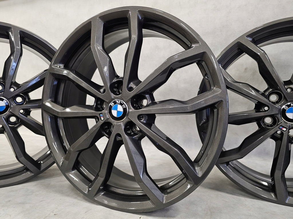 4x Alufelge 18 Zoll 6.5" 5x112 41ET Glanz Grau 6877550 BMW F45 F39 F48 F40 F46 FEL6157430808jx