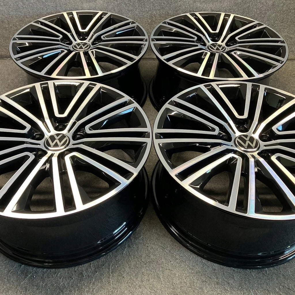 4x Alufelge 18 Zoll 8.0" 5x112 44ET Glanz Schwarz 3AA601025L VW Passat B7 FEL3079932433ug