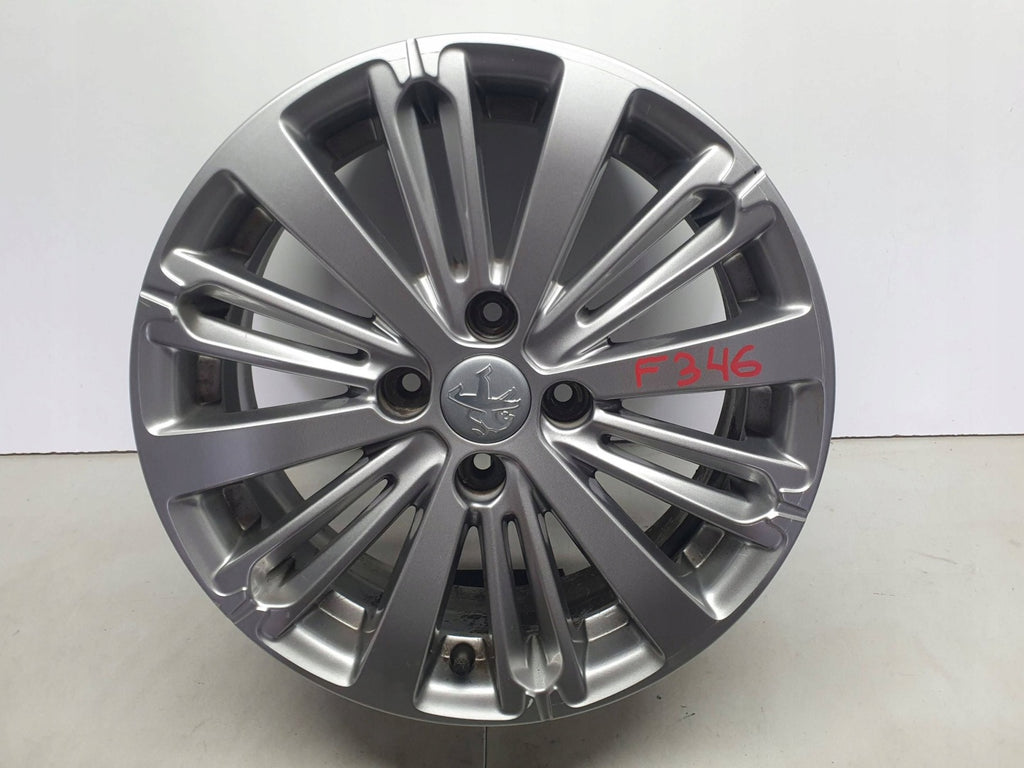 1x Alufelge 16 Zoll 6.0" 4x108 23ET Glanz Schwarz 9808137577 Peugeot 208 I FEL8002399983zq