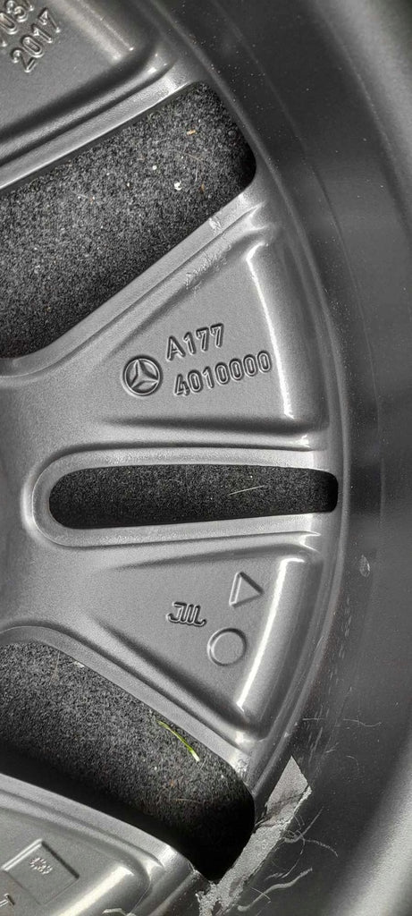 1x Alufelge 16 Zoll 6.5" 5x112 44ET Matt Schwarz A1774010000 Mercedes-Benz W177