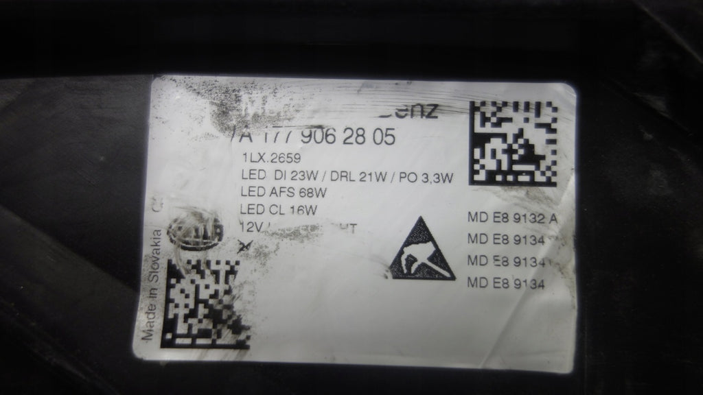 Frontscheinwerfer Mercedes-Benz W177 A1779062805 LED Rechts Headlight SCH7798221598op