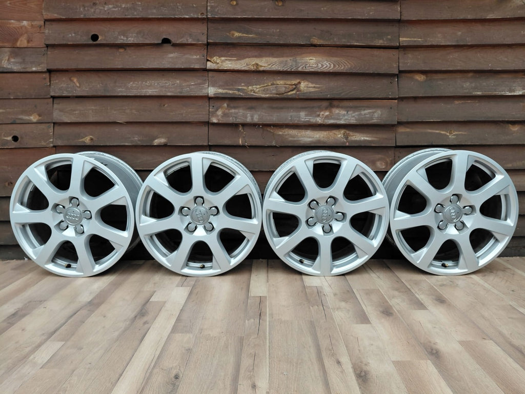 4x Alufelge 17 Zoll 7.0" 5x112 37ET Glanz Silber 8R0601025E Audi Q5 Rim Wheel FEL2934433260uv