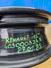 Load image into Gallery viewer, 1x Alufelge 15 Zoll 5.5" 4x100 36ET Glanz Schwarz 403000684R Renault Twingo Iii FEL4083626912id