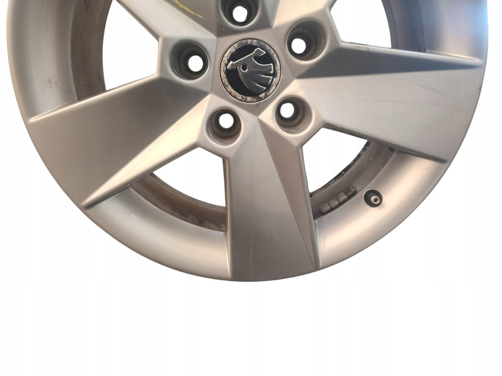 1x Alufelge 16 Zoll 6.5" 5x112 46ET Glanz Silber 5E0601025H Skoda Octavia Iii FEL6488894043uc