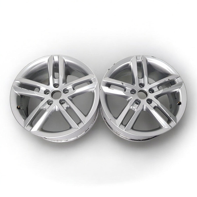 2x Alufelge 18 Zoll 8.0" 5x112 39ET Glanz Silber 4G0601025BL Audi A6 C7