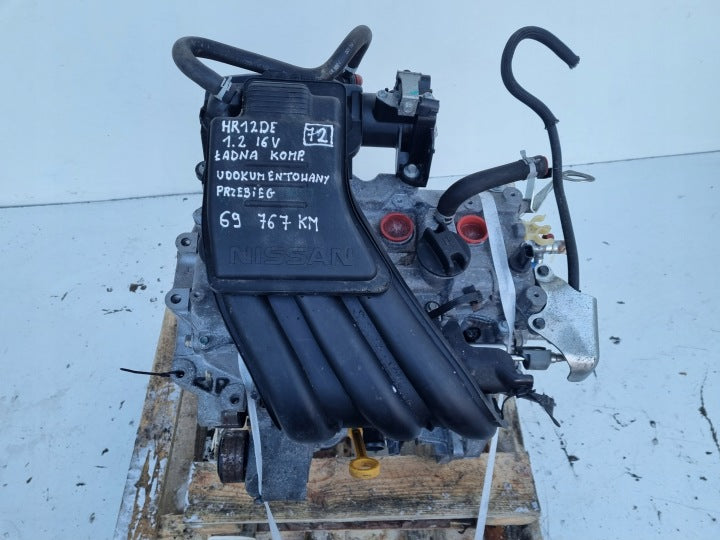 Motor Nissan Note HR12DE 1.2 80PS 59kW 69TKm 2012 Benzin Engine Unkomplett MOT4346459929em
