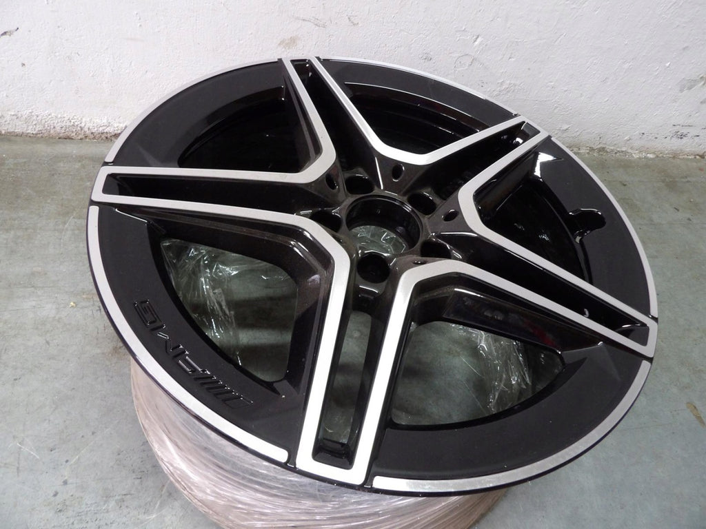1x Alufelge 18 Zoll 7.5" 5x112 44ET Glanz Schwarz A2054019600 Mercedes-Benz W205 FEL4014843902tt