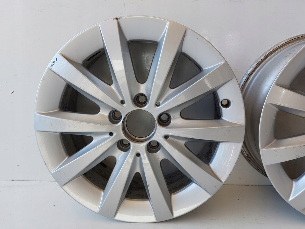 1x Alufelge 16 Zoll 6.5" 5x112 49ET Glanz Silber A2464010500 Mercedes-Benz