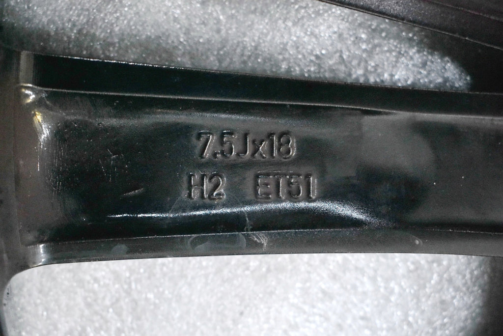 1x Alufelge 18 Zoll 7.5" 5x112 51ET Glanz Schwarz 5F0601025D Cupra Leon FEL4649243941sx