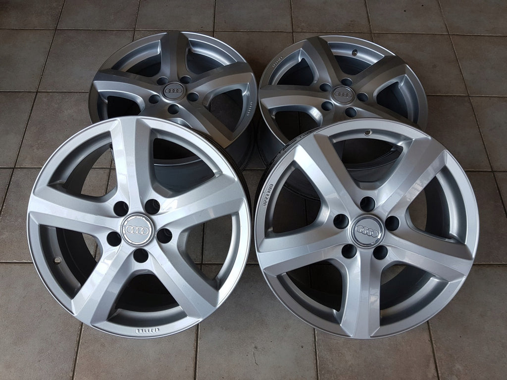 4x Alufelge 17 Zoll 7.5" 5x112 28ET Glanz Silber GP711MB Audi Allroad Rim Wheel