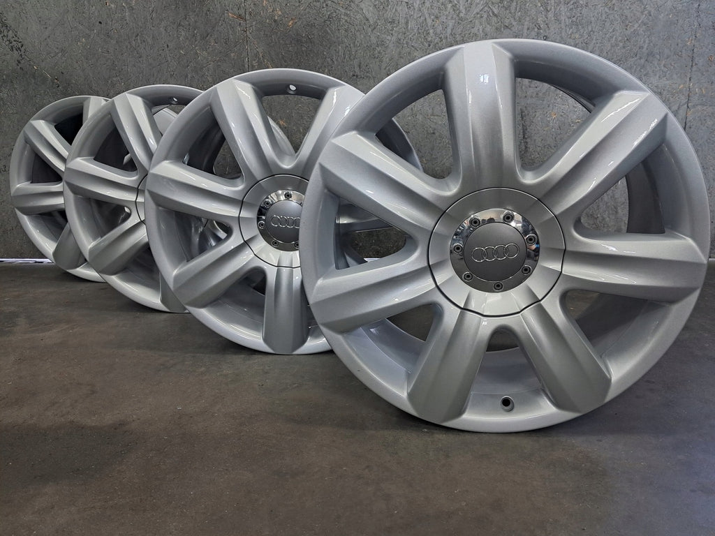 4x Alufelge 19 Zoll 8.5" 5x130 62ET Glanz Silber 4L0601025C Audi Rim Wheel