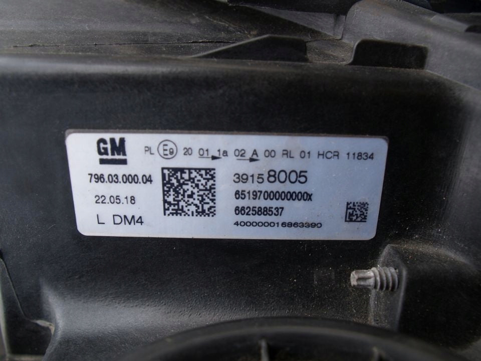 Frontscheinwerfer Opel Astra 39158008 Links Scheinwerfer Headlight SCH9782219812hw