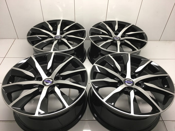 4x Alufelge 18 Zoll 8.0" 5x108 42ET Glanz Schwarz Volvo V60 I S60 Xc60 Rim Wheel FEL8411674997sg
