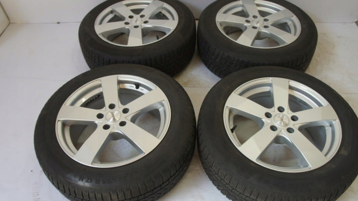 4x Alufelge 17 Zoll 7.5" 5x112 35ET Silber Audi I Rim Wheel FEL8938464550px