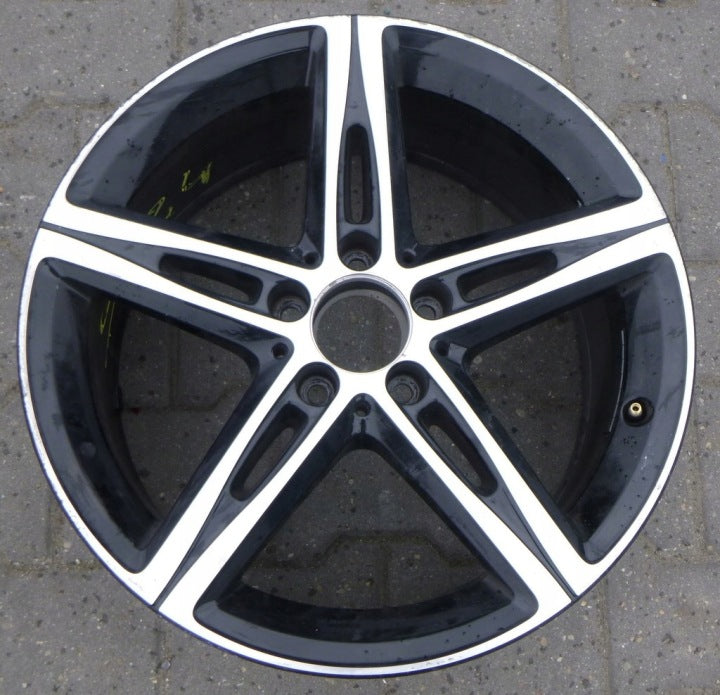 1x Alufelge 18 Zoll 7.5" 5x112 49ET Glanz Schwarz A1774010700 Mercedes-Benz FEL5476758795ty