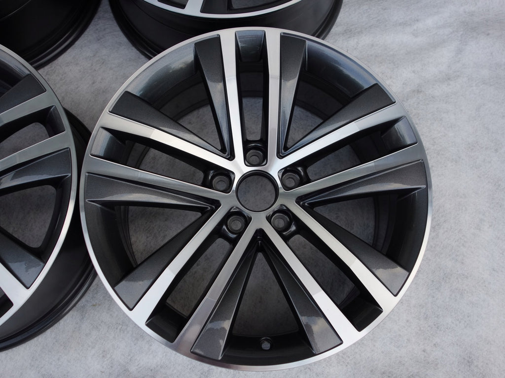 4x Alufelge 18 Zoll 7.5" 5x112 35ET Glanz Graphit 7N0601025F Mg Sharan Rim Wheel