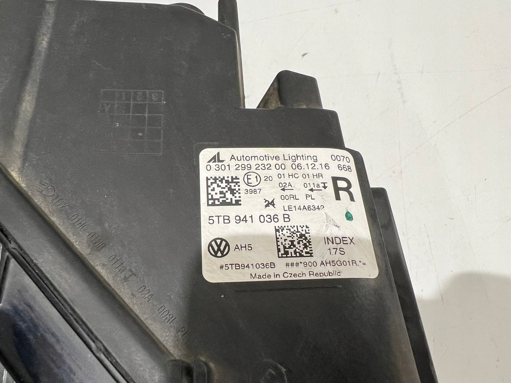Frontscheinwerfer VW Touran 5TB941036 LED Rechts Scheinwerfer Headlight