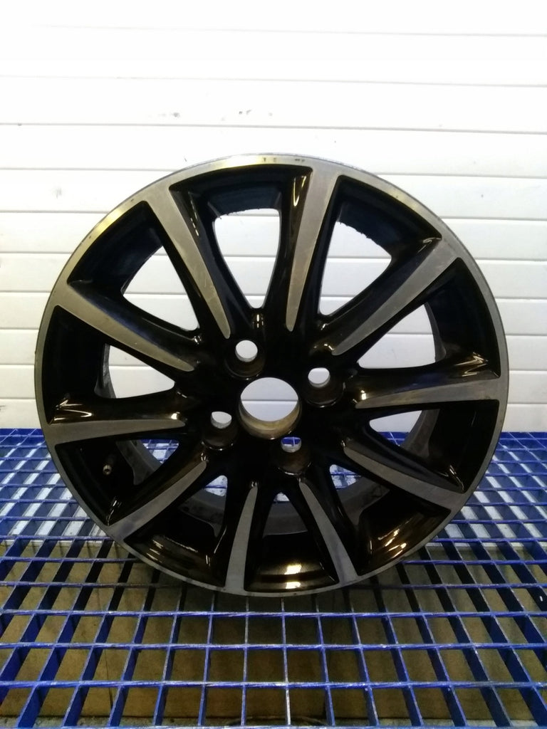 1x Alufelge 15 Zoll 4.5" 4x100 35ET Glanz Schwarz PW457-0H003 Toyota Aygo